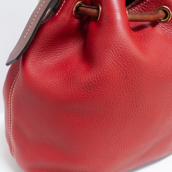 Vintage Dooney and Bourke Red Leather Bag - Picture 6 of 10